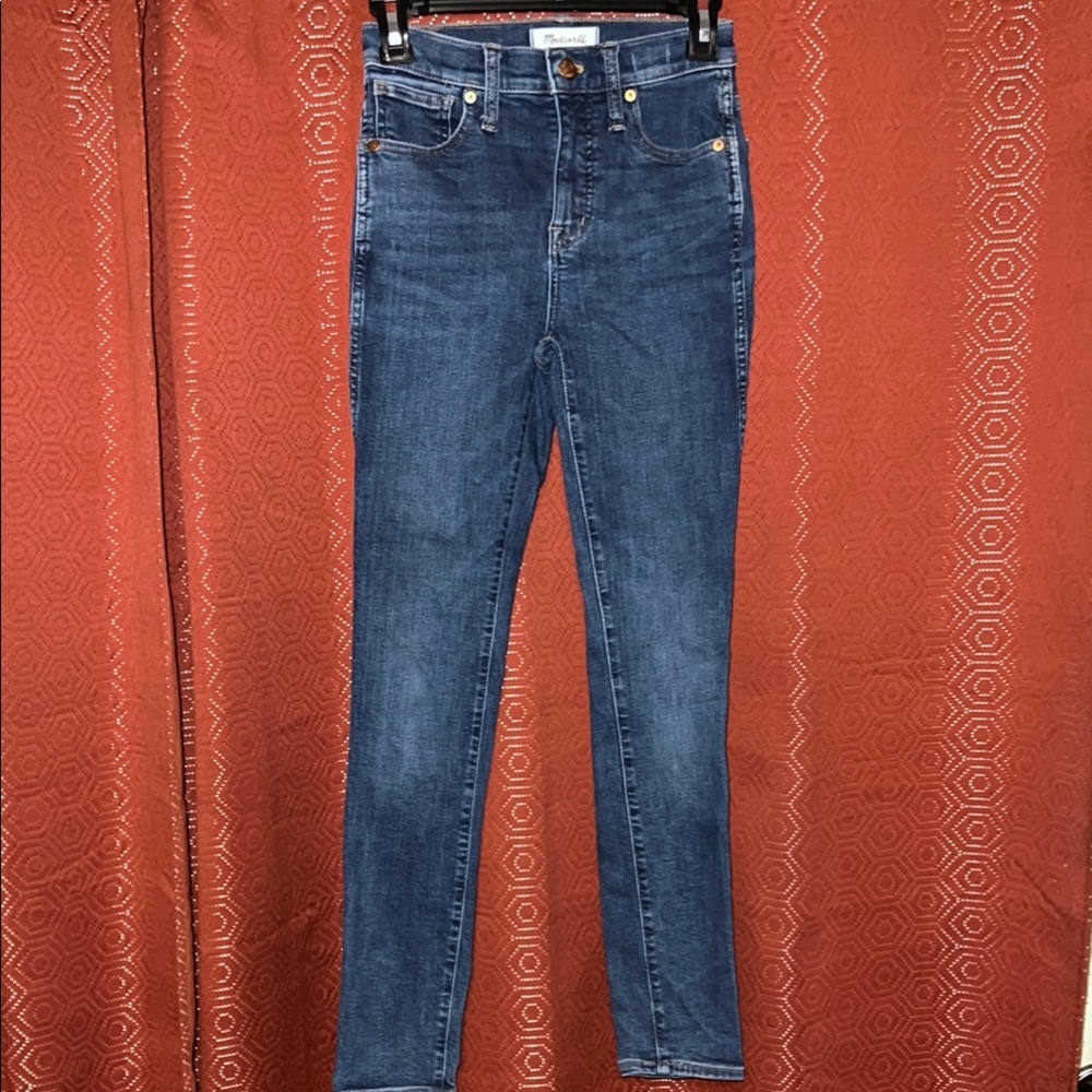 Madewell Skinny Jeans with High Waist and Light Stitching 23